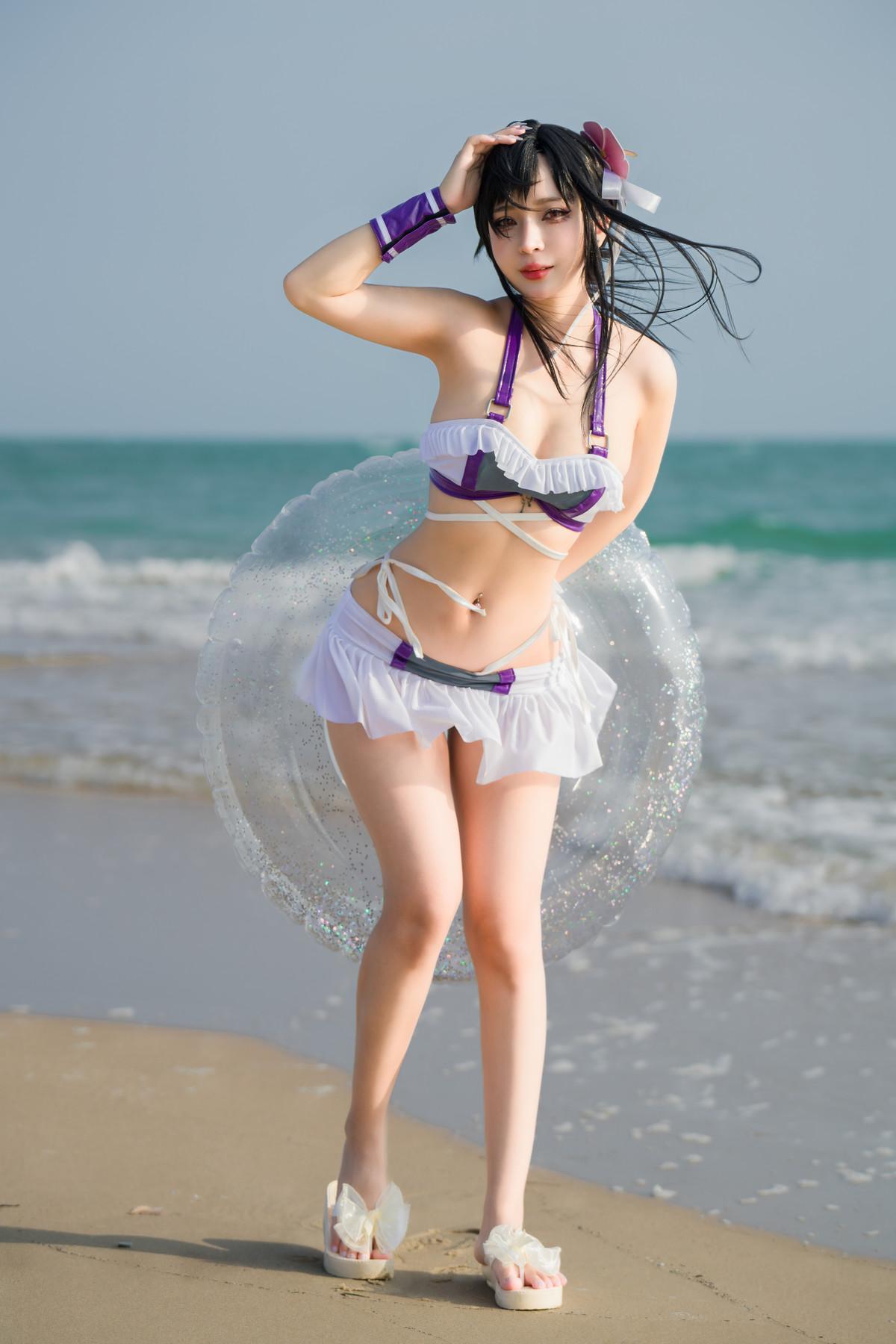 Cosplay Umeko.J Tifa Swimsuit Set.02(5)