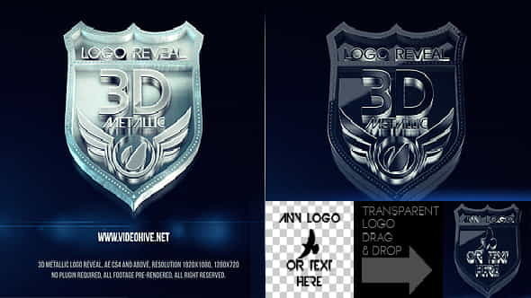 3D Metallic Logo - VideoHive 4137183