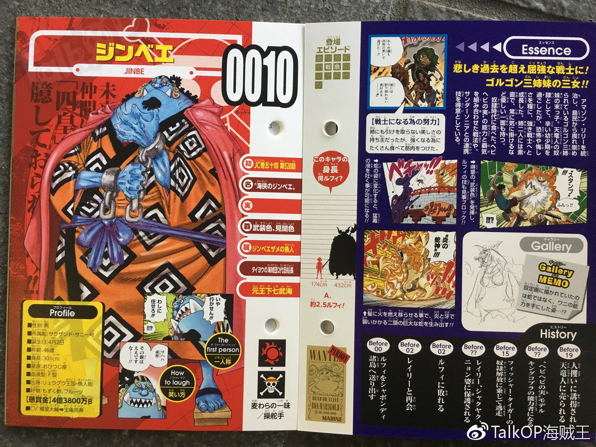 Vivre Card One Piece Visual Dictionary New One Piece Databook On Sale 4th September Page 44