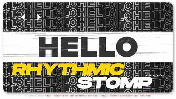 Rhythmic Typo Stomp - VideoHive 32652435