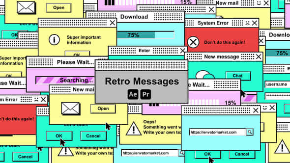 Retro Messages - VideoHive 45981167