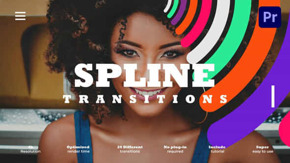 Spline Transitions - VideoHive 50943769