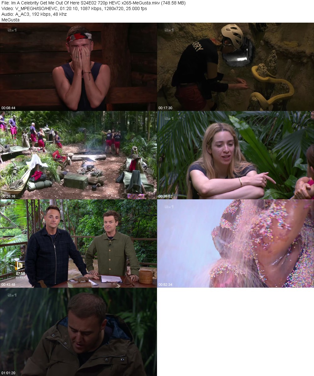 Im A Celebrity Get Me Out Of Here S24E02 720p HEVC x265-MeGusta