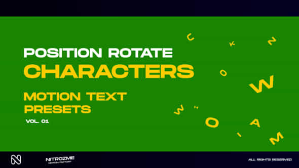 Characters Motion Text - VideoHive 45757108