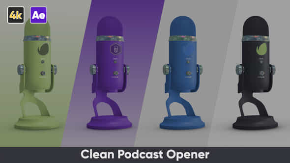 Clean Podcast Opener - VideoHive 43415040
