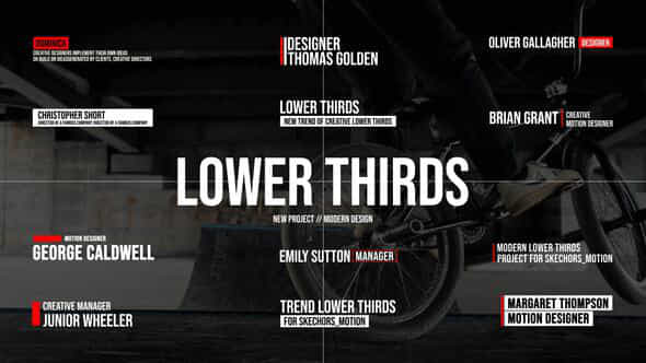 Modern Lower Thirds - VideoHive 43399058