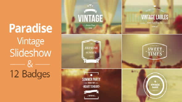 Vintage Slideshow Paradise - VideoHive 5419617