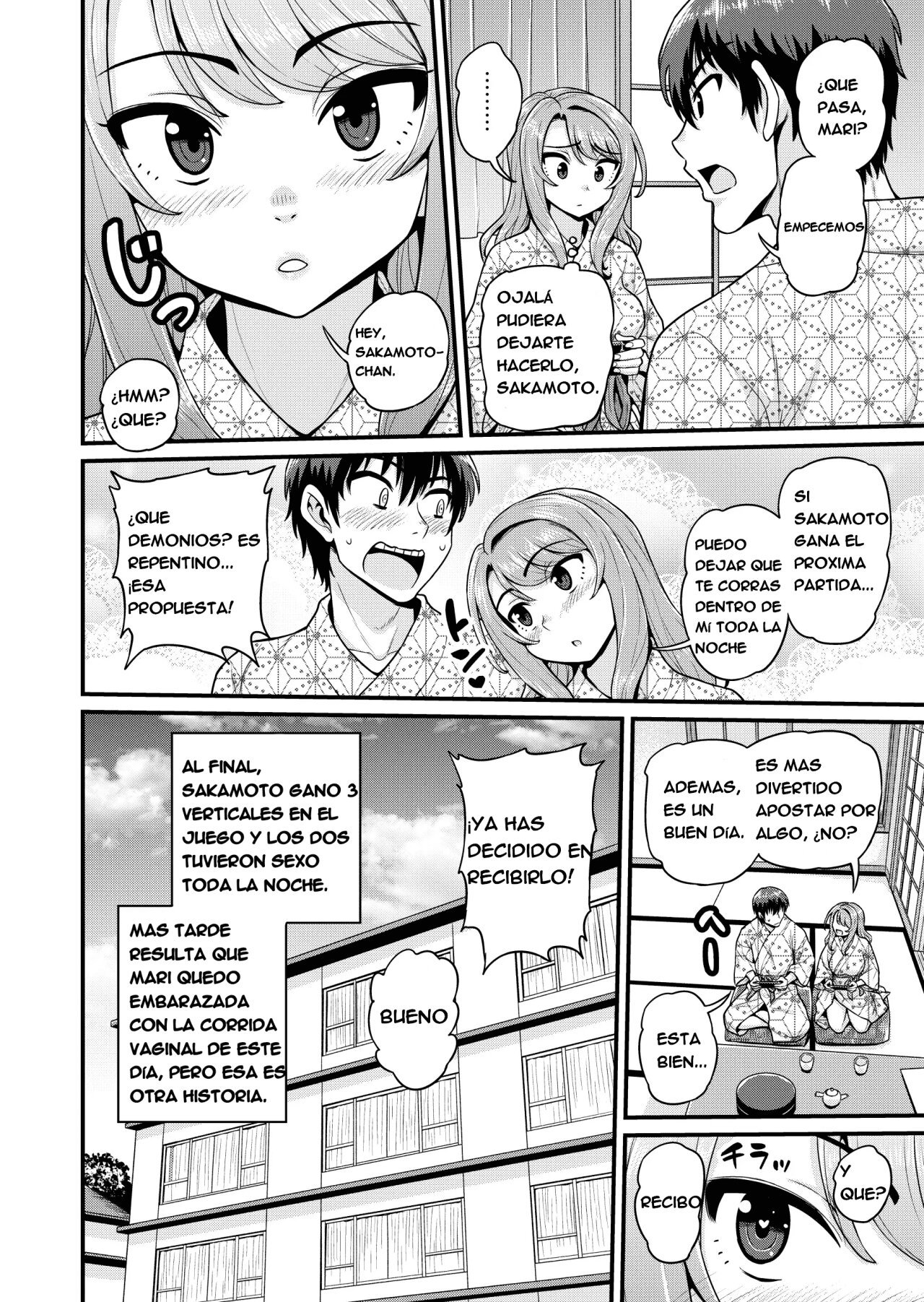 [Chimamire Yashiki (Gachonjirou)] Game Tomodachi no Onnanoko to Onsen Ryokou de Yaru Hanashi NTRver. [Spanish]