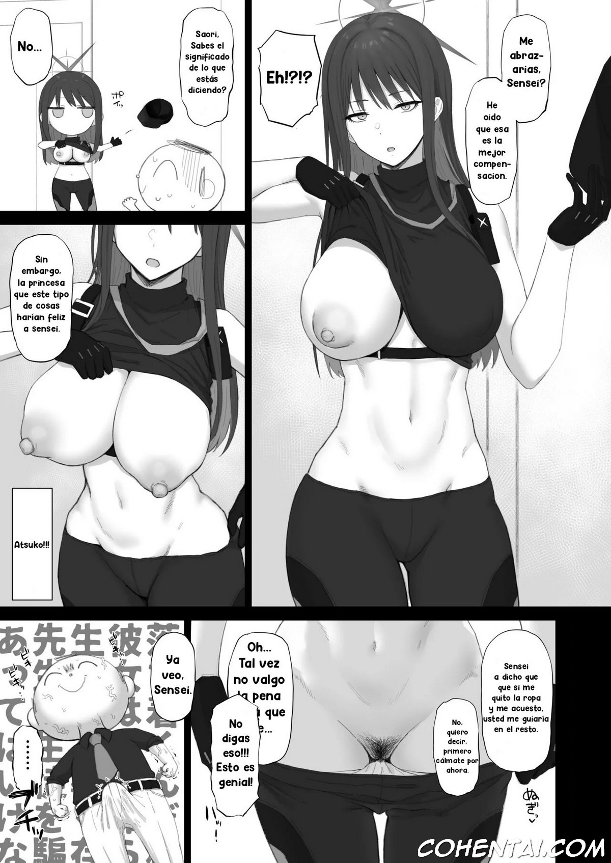 Muchi ni Shokuzai Kyouiku ni Nikuyoku (Blue Archive) xxx comics manga porno doujin hentai español sexo 