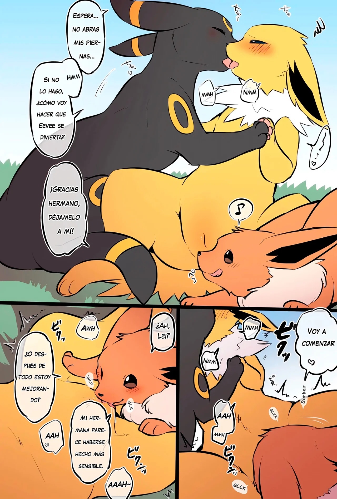 La familia Eevee cuya ética sexual se ha derrumbado - 3