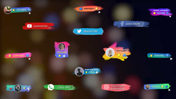 Brush Social Media - VideoHive 33476685