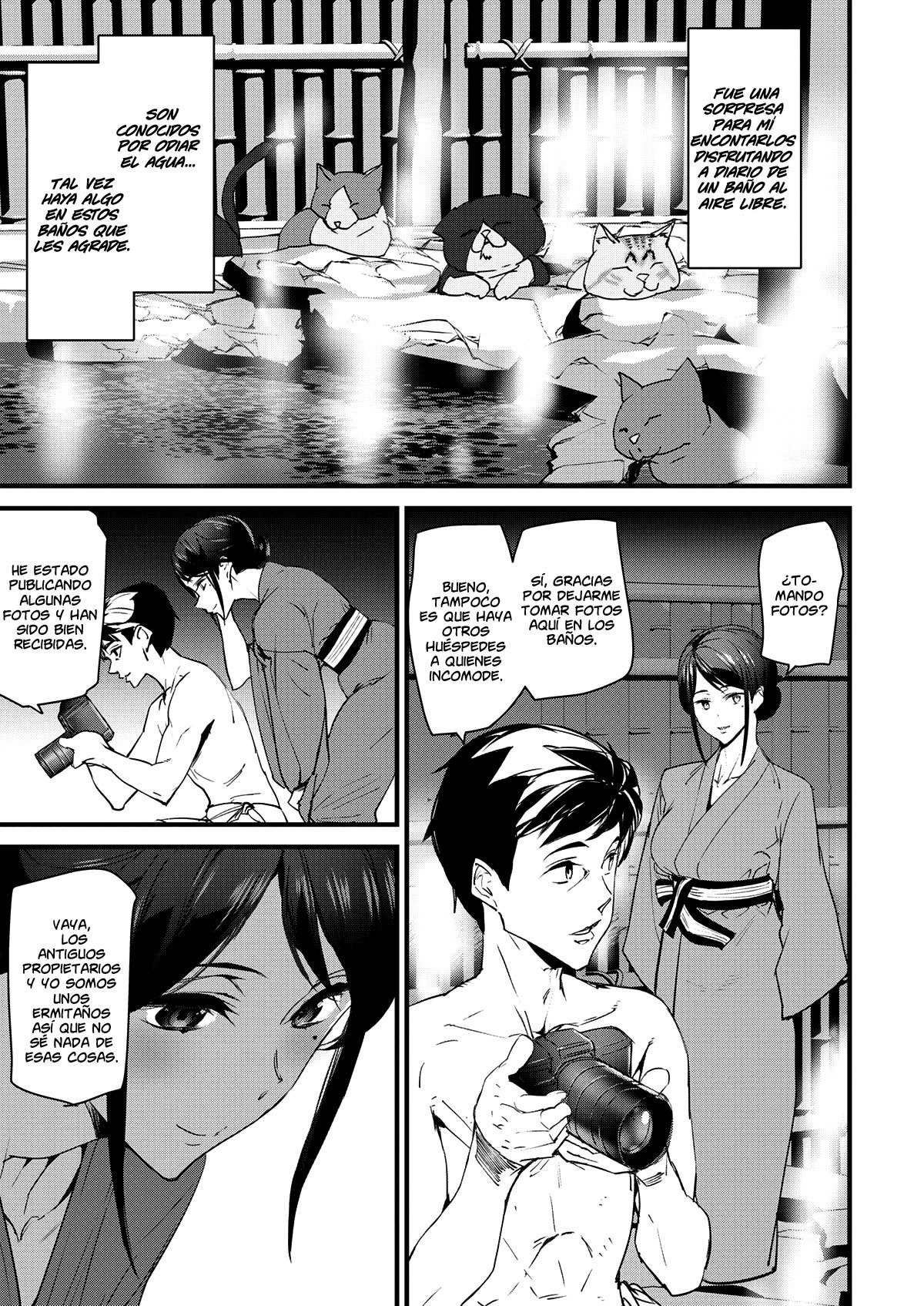 [Ashiomi Masato] Neko Onsen no Wakaokami  La dueña de la posada de los gatos (COMIC Kairakuten 2020-04) [Spanish] [Gokiburi + NicoNii Scans] [Digital