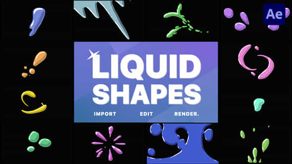Liquid Shapes - VideoHive 31922430