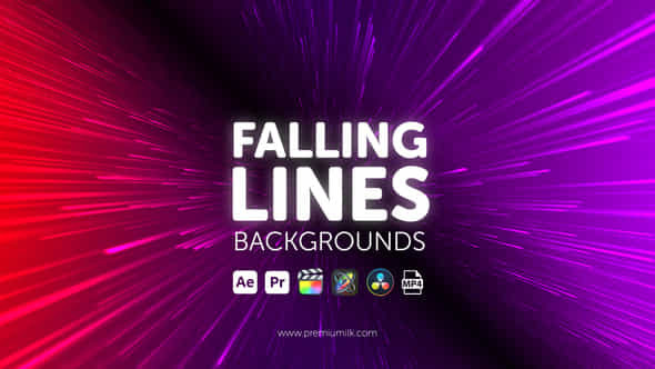 Falling Lines Backgrounds - VideoHive 45103779