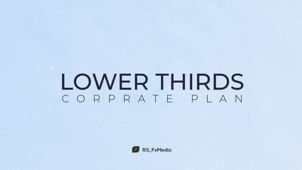Lower Thirds | Corporate Plan - VideoHive 31801141