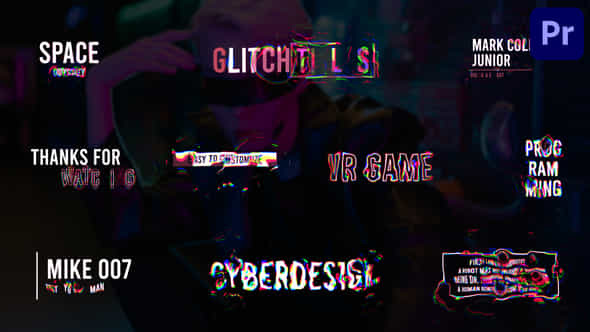 Glitch Liquid Titles - VideoHive 37521439