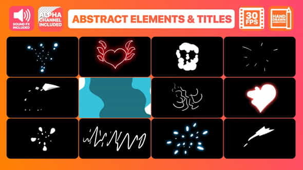 Flash FX Abstract Elements And - VideoHive 22977469