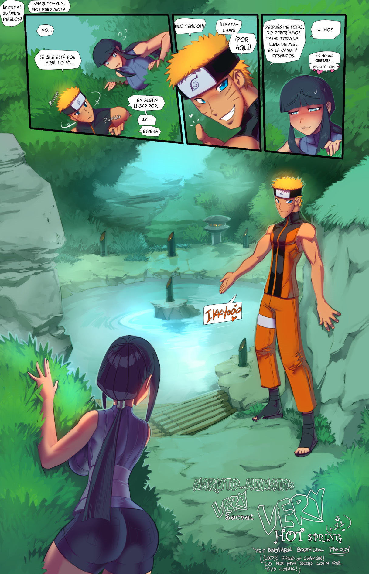 NARUTO x HINATA Very Secret Very Hot Spring by Fred Perry - 0