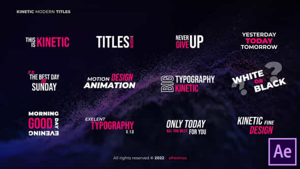 Kinetic Titles - VideoHive 41869114