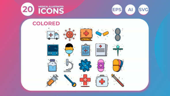 Medical Illustrated Icons Animation 01 After Effects - VideoHive 49361503