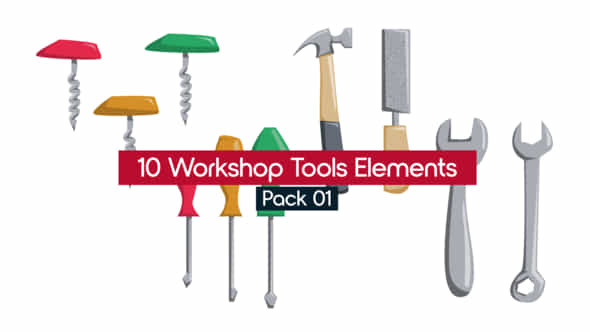 10 Workshop Tools - VideoHive 46581037