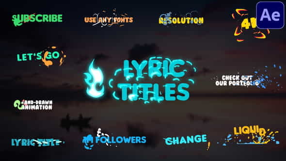 Lyric Titles | After Effects - VideoHive 29492628