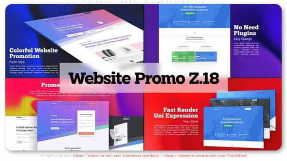 Colorful Website Promotion Z18 - VideoHive 32965873