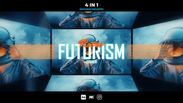 Retro Futurism Opener - VideoHive 42569571