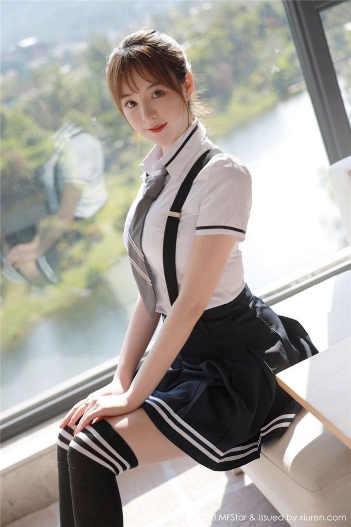 模范学院yoo优优清纯校服系列写真(24)