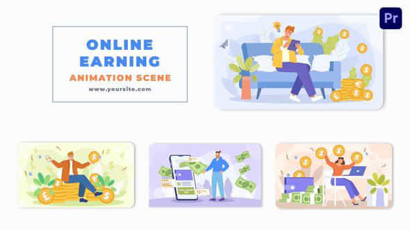 Online Earning Money - VideoHive 46460840