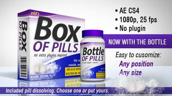 3D Medicine Box And Bottle - VideoHive 4135865