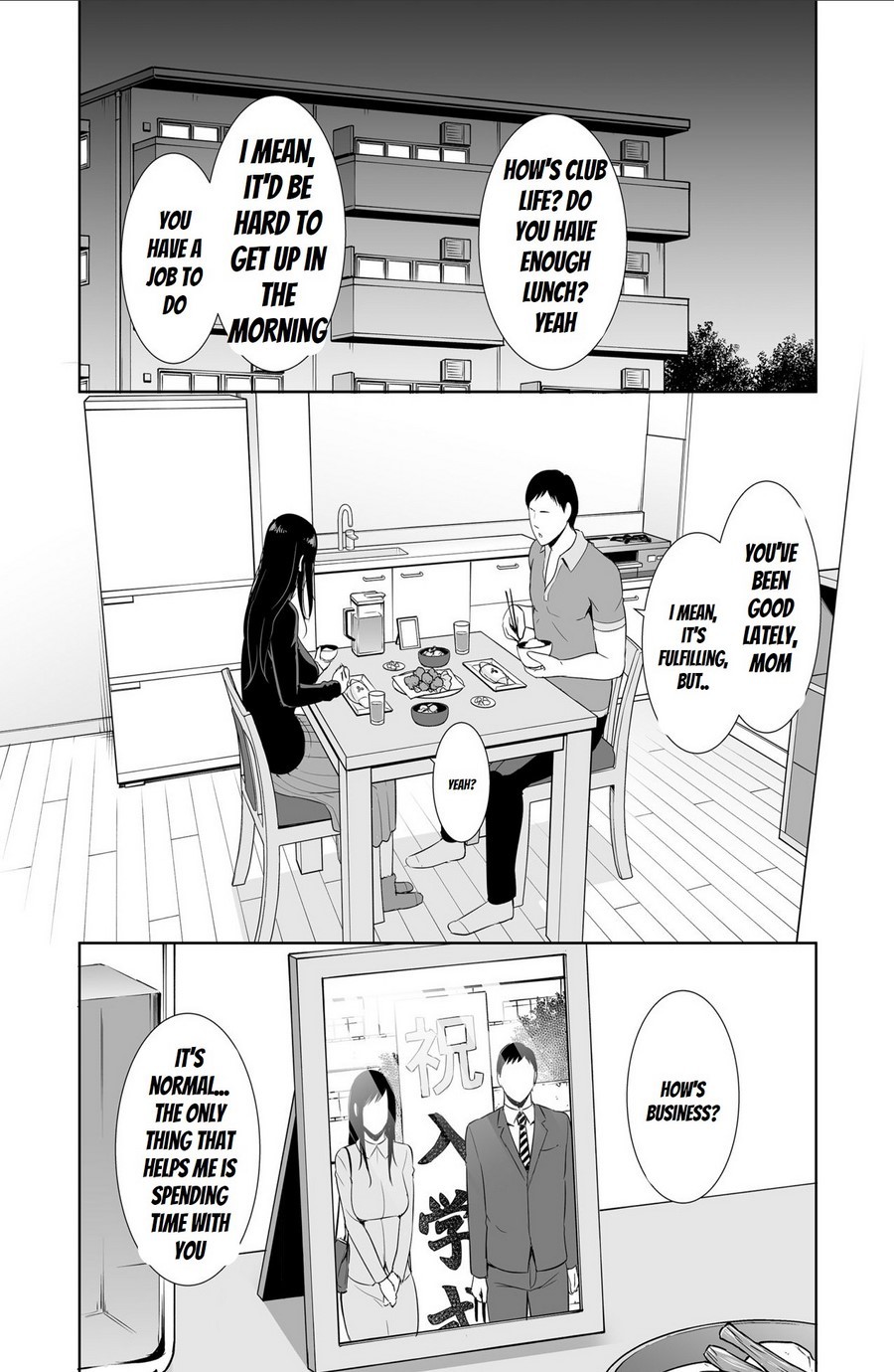 [Misaki (gonza)] Haha wa Yoru ni Saku Single Mother no Haishin Kiroku [英訳]