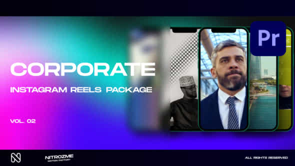 Corporate Instagram Reels Vol 02 For Premiere Pro - VideoHive 50534182