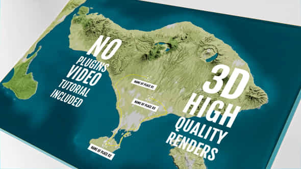 3D Physical Map - VideoHive 44354500