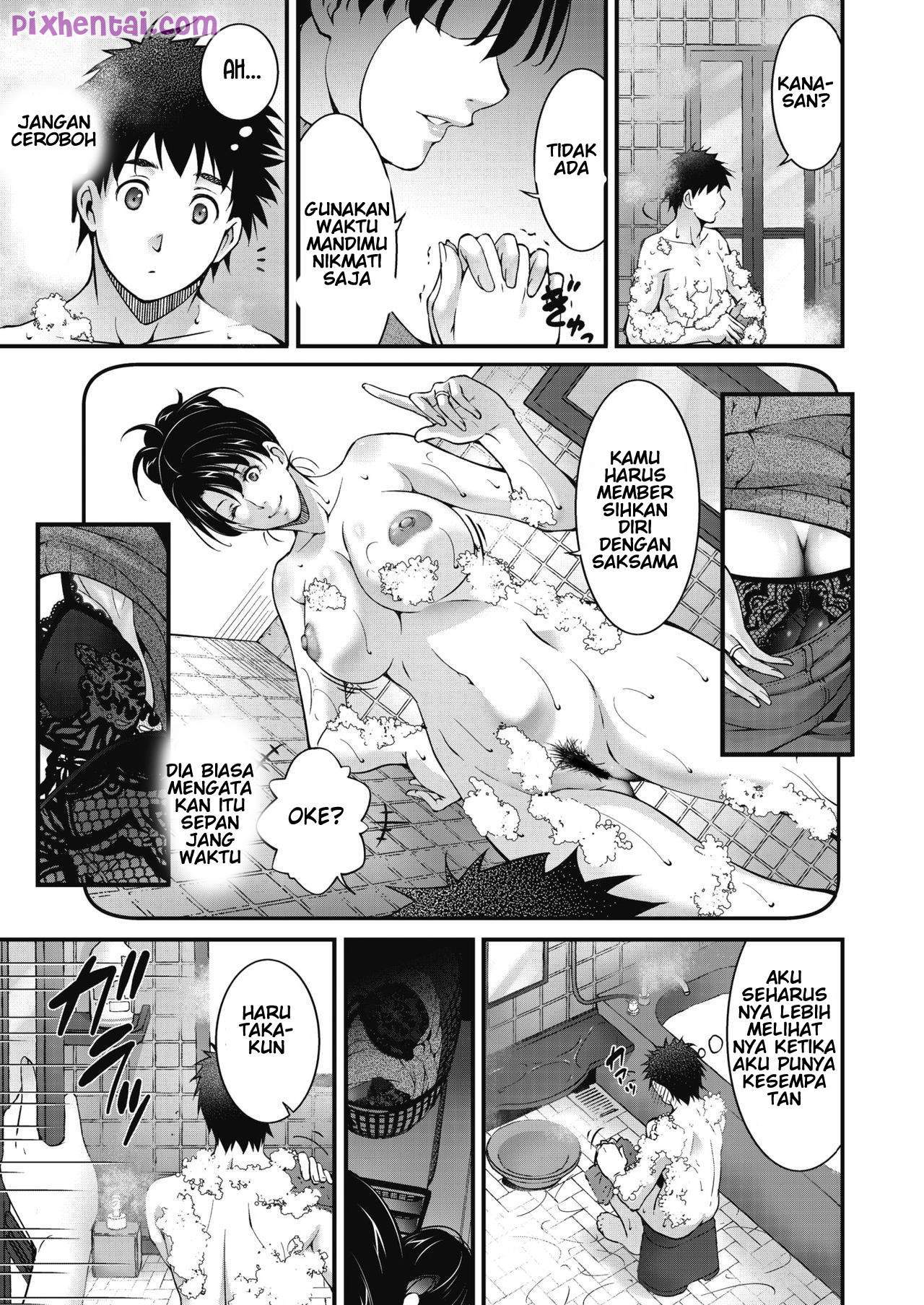Komik Hentai Aku dan Tante Tetangga Mandi Bareng Manga XXX Porn Doujin Sex Bokep 05