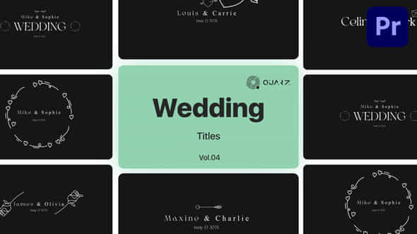 Wedding Titles For Premiere Pro Vol 04 - VideoHive 49000025