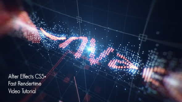 Glowing Tech Particles Logo - VideoHive 20592031
