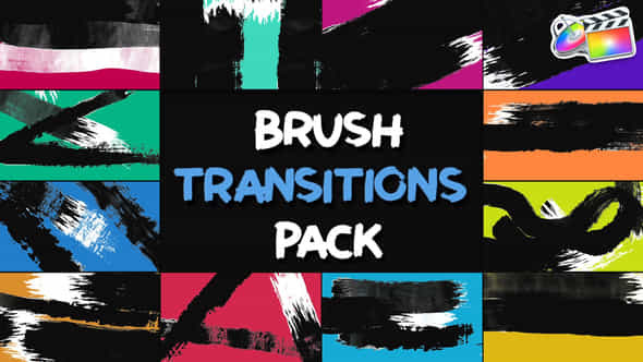 Brush Transition Pack - VideoHive 43254284