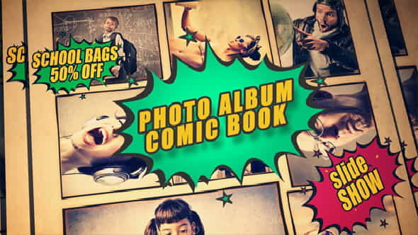 Photo Album Comic Book - VideoHive 7985722