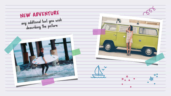 Travel Sketchbook Slideshow - VideoHive 52870568