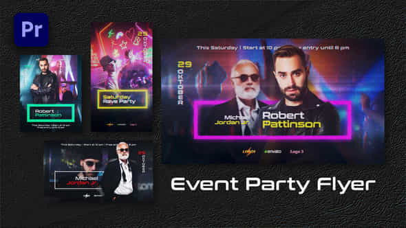 Event Party Flyer Premiere Pro - VideoHive 51287816