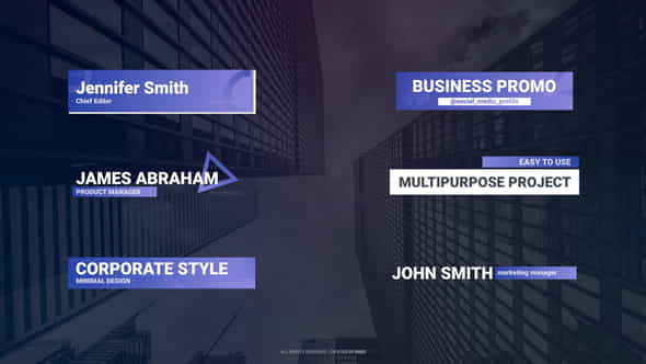 Lower Thirds: Business - VideoHive 42432873