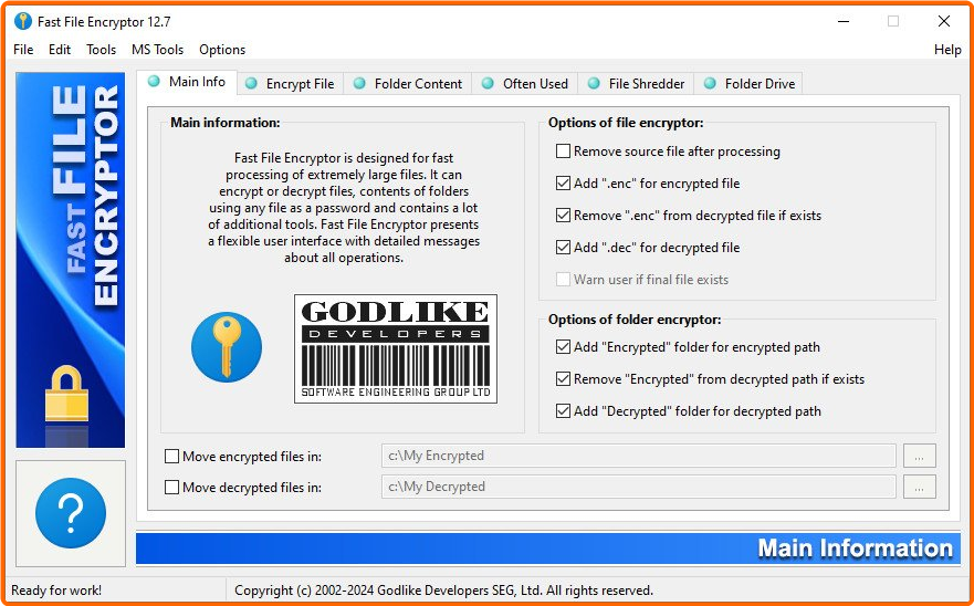 Fast File Encryptor 12.7 Multilingual