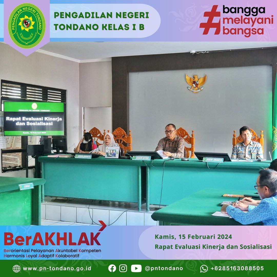 Rapat Evaluasi Kinerja dan Sosialisasi Internal