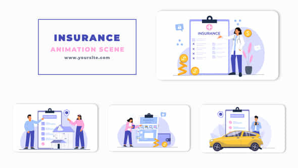 Insurance Policy Animation - VideoHive 46438299