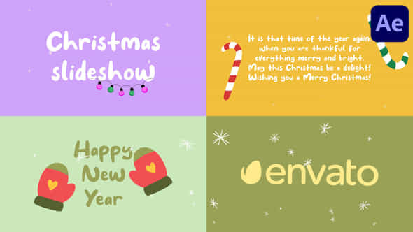 Animated Christmas Cards After Effects - VideoHive 48813030