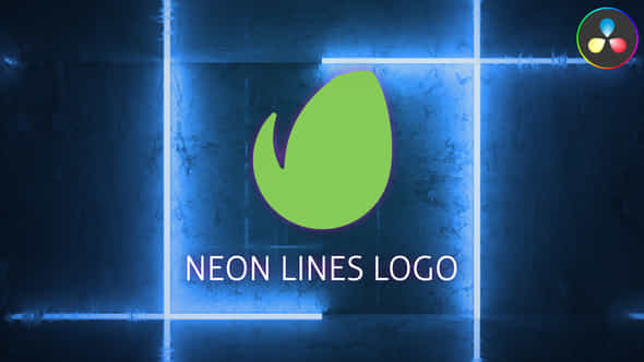 Neon Lines Logo - VideoHive 46119804