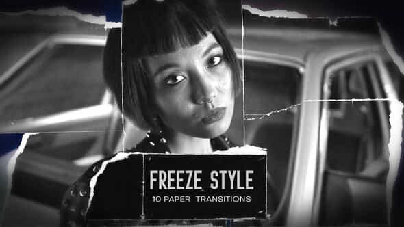 Freeze Style Paper Rip Transitions - VideoHive 57535518