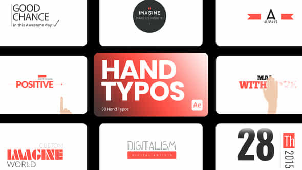 Hand Typos for - VideoHive 44085350