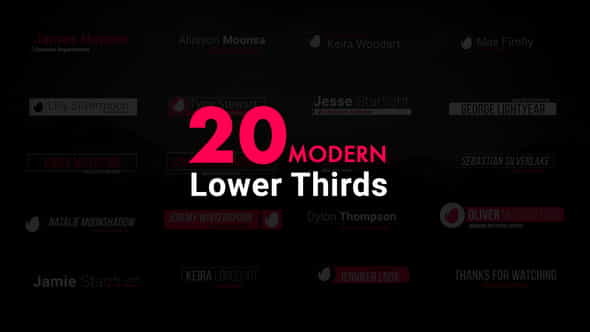 Modern Lower Thirds - VideoHive 21023577